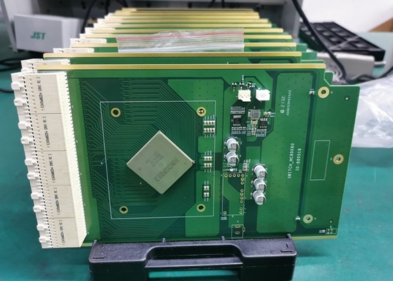 Fr4-τυποποιημένο Tg 1 επιφάνεια 30-140c τοποθετεί τη συνέλευση PCB πράσινη για την τηλεοπτική τεχνολογία επεξεργασίας
